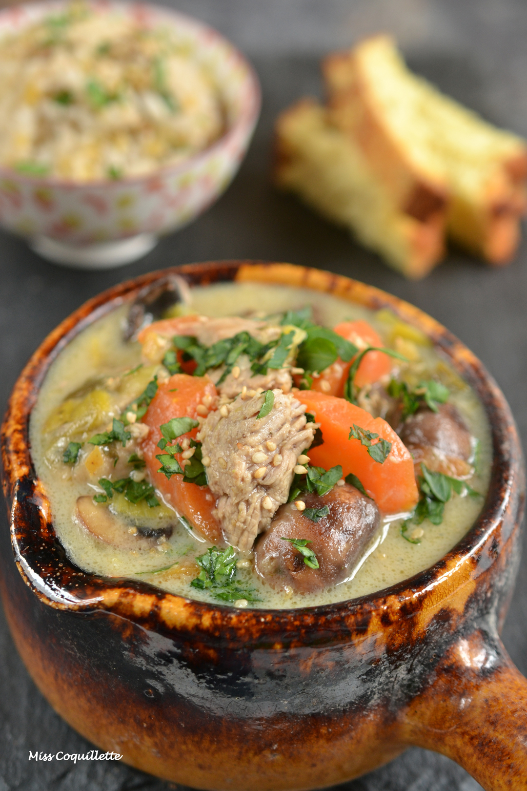 Blanquette de veau - Visuel de recette - Copyright Miss Coquillette