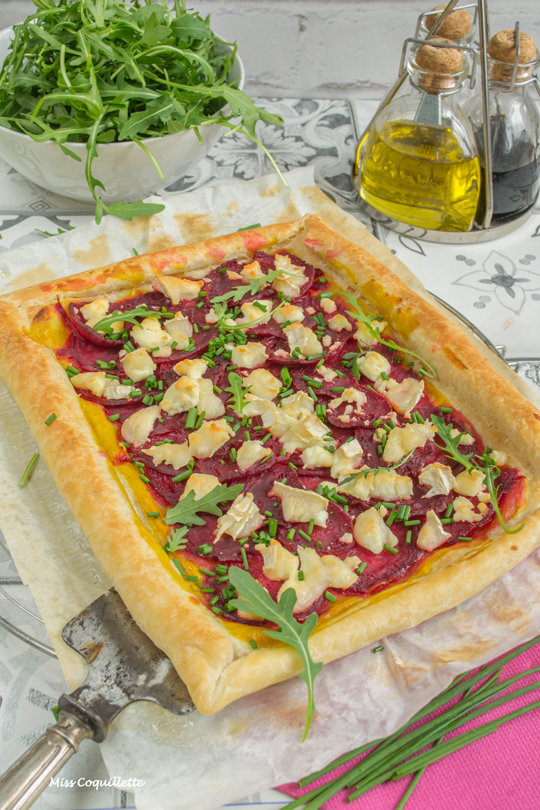 Tarte fine aux betteraves - Visuel de présentation - Copyright Miss Coquillette